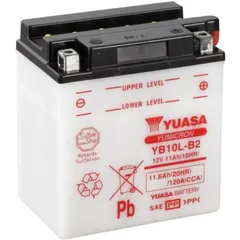 YUASA Battery Conventional without Acid Pack - YB10L-B2 for Piaggio X9125 Suzuki GS500