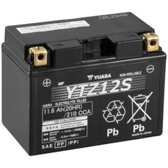 YUASA W/C Battery Maintenance Free Factory Activated - YTZ12S for Honda, KTM, Yamaha