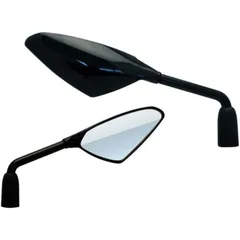 V PARTS Wind Mirror Universal M10/125 - Black (pair)
