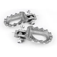 S3 Hard Rock Footrests Aluminium Silver for Beta, for: Gas Gas, Sherco
