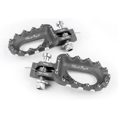 S3 Hard Rock Footrests Aluminium Titane for Beta, for: Gas Gas, Sherco