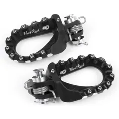 S3 Hard Rock Enduro Footrests Aluminium Black for KTM, TM Racing, Husqvarna