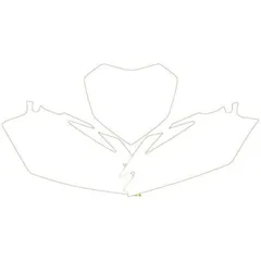 BLACKBIRD Plate Sticker White for: Honda CRF250R/450R for Honda CRF250R