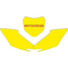 STARTNUMMERNFELDER WEISS SchwarzBIRD für HONDA CRF250R, CRF450R