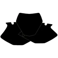BLACKBIRD Plate Stickers Black for: Yamaha YZF250 for Yamaha YZ250F