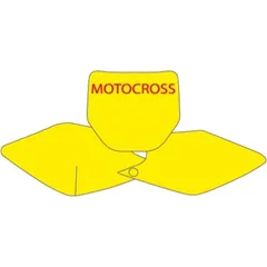 STARTNUMMERNFELDER WEISS SchwarzBIRD für Kawasaki KX250F, KX450F