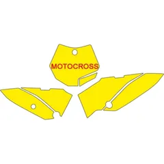 BLACKBIRD Plate Stickers Blue for: KTM SX65 for 65SX