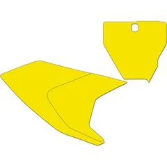 BLACKBIRD Number Plate Yellow for: Husqvarna TC/FC for FC250, FC350, FC450