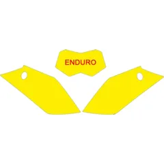 BLACKBIRD Plate Stickers Green Gas Gas for GAS GAS EC125, EC200, EC250F
