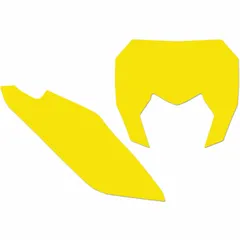 BLACKBIRD Plate Stickers Yellow for: Sherco SE/SE-F for 125SE-R, 250SEF-R, 250SE-R