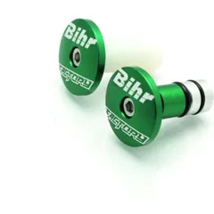 BIHR Factory Bar Ends Øint. 14mm Green