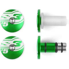 S3 End 5 Bar Ends Ø14mm Green for GAS GAS EC250, EC250F, EC300