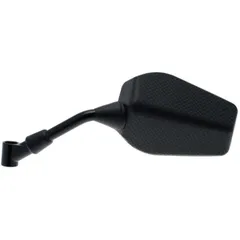 V PARTS F1 Rectangular Left Mirror Universal M8/125 - Carbon (1pc) for Peugeot JETFORCE502T, JETFORCE502TC-TECH, JETFORCE502TTSDI TGB BULLET50