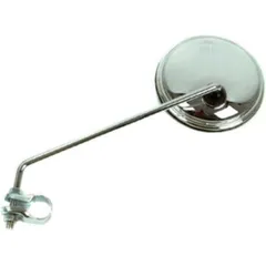V PARTS Left Mirror With Collar Universal 105mm - Chrome (1pc)