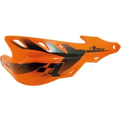 Durchgehende Handprotektoren Raptor Racetech orange Lenker Ø22 und Ø28