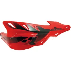 Durchgehende Handprotektoren Raptor Racetech rot Lenker Ø22 und Ø28