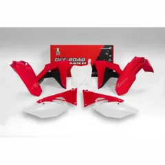 RACETECH Plastik-Kit Originalfarbe (2017) rot/schwarz/weiß für: Honda CRF450RX