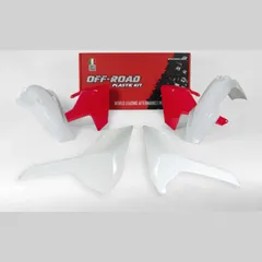 RACETECH Plastik-Kit vintage weiß/rot für: Husqvarna für FE250, FE350, FE450