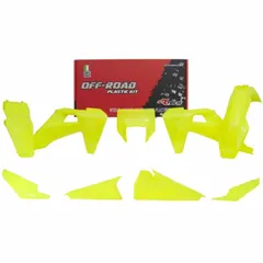 RACETECH Plastik-Kit neongelb für: Husqvarna für FE250, FE350, FE450