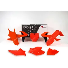 RACETECH Plastik-Kit neonorange/schwarz für: KTM für 125SX, 150SX, 250SX