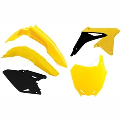 RACETECH Plastik-Kit Originalfarbe (2017) gelb/schwarz für Suzuki RM-Z450