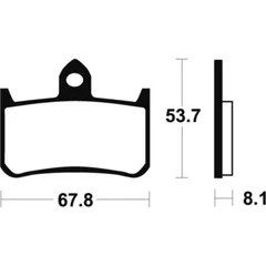 TECNIUM Bremsbelage MTR122 Sintermetall für Honda CB1000F, CB900FHORNET, CBR900RR