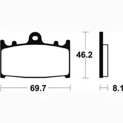 TECNIUM Bremsbelage MTR131 Sintermetall für Suzuki GSF1200BANDIT, GSF1250BANDIT, GSF400BANDIT Kawasaki GPZ900, NINJAZX-6R, NINJAZX-9R