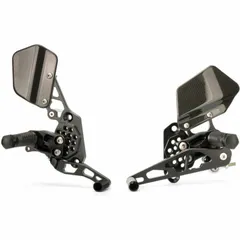 GILLES TOOLING AS31GT Einstellbare Fußrastenanlage Schwarz für Honda CBR900RR