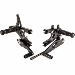 GILLES FXR Rearset Black for: Aprilia for RSV4, TUONO1000V4, TUONO1100V4