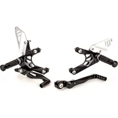 GILLES FXR Rearset Black for: Honda for CB650F, CB650R, CBR650F