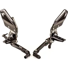 GILLES TOOLING RCT10GT Einstellbare Fußrastenanlage Schwarz/Silber für: Indian FTR 1200