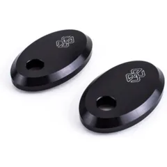 GILLES TOOLING Abdeckplatte für Blinker Schwarz für: Kawasaki Z900RS