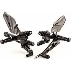 GILLES TOOLING VCR38GT Einstellbare Fußrastenanlage Schwarz für: Aprilia für RSV4, RSV41100ABS, TUONO1100V4