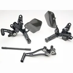 GILLES TOOLING VCR38GT Einstellbare Fußrastenanlage Schwarz für: Ducati für 1098, 1198, 848