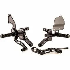GILLES TOOLING VCR38GT Einstellbare Fußrastenanlage Schwarz für: Honda CB1000R