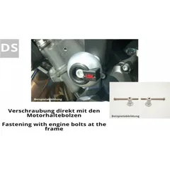 LSL Crash Pad Fitting Kit Black for: Honda CMX 500 for CMX500REBEL