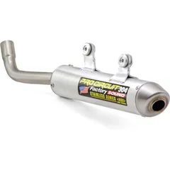 PRO CIRCUIT 304 Schalldämpfer Aluminium gebürstet/Endkappe Edelstahl für Kawasaki KX 125 SK92125-304