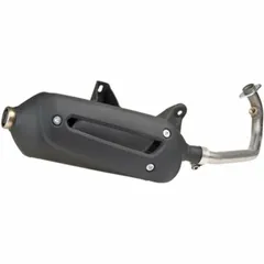 TECNIGAS New Maxi 4 Full Exhaust System - Steel Black for: Kymco People 125 for PEOPLE125