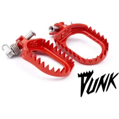 S3 Punk Footpegs Red for Sherco 125SE-R, 250SEF-R, 250SEF-R