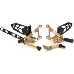 GILLES TOOLING MUE2 Einstellbare Fußrastenanlage Gold für: Yamaha MT-10