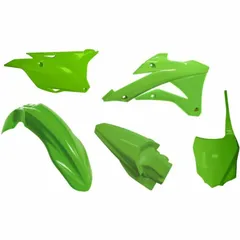 RACETECH Kunststoff-Kit Verkleidungsteile OEM Farbe (2021) für Kawasaki KX 85-100 KX100