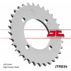 JT SPROCKETS Kettenrad 38 Zähne Stahl Standard 420 Pitch Typ 834