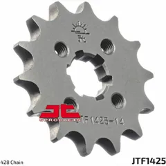 JT SPROCKETS Front Sprocket 13 Teeth Steel Standard 428 Pitch Type 1425 for Suzuki GP100, GP125, GSX-R125 Yamaha TZR250