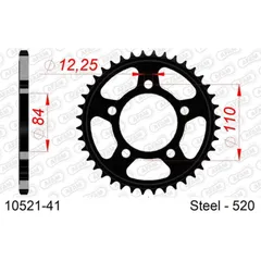 AFAM Steel Standard hinteres Ritzel 10521 - 520 für Honda CB500X
