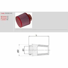 BMC Luftfilter konisch Ø 52 mm - FMSS52-127