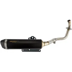 TECNIGAS 4Scoot Evo Black Silencer - for: Kymco Super Dink 300i for Kymco G-DINK300 Yamaha MAJESTY250