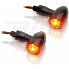 V-PARTS Blinker LED 12 V Alu schwarz für Triumph BONNEVILLE1200BOBBER, BONNEVILLE1200T120, STREETSCRAMBLER900 Ducati SCRAMBLERSIXTY2