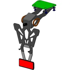 Kennzeichenhalter V PARTS Schwarz für Yamaha MT-10