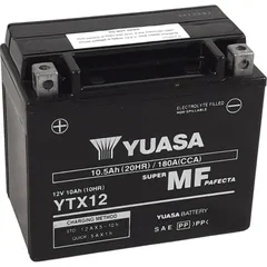 YUASA W/C Battery Maintenance Free Factory Activated - YTX12 FA for Triumph, Honda, Kawasaki
