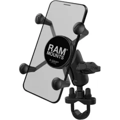 RAM MOUNTS X-Grip® Short Arm Phone Holder with Handlebar U-Bolt Base für Honda, Yamaha, Suzuki